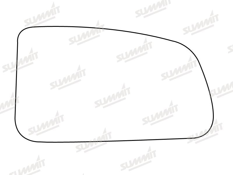 Summit Stick-On Standard Mirror Glass fits Kia Rio Wagon 05 on RHS Summit - Bars 4 Cars