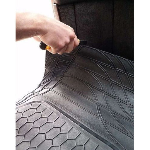 Heavy Duty Rubber Car Boot Liner Mat Universal Fit Sakura - Bars 4 Cars