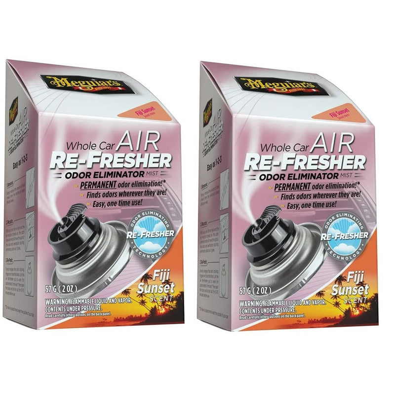 2x Meguiar's Whole Car Air Freshener Odor Eliminator Fiji Sunset 59ml G201502EU Meguiar's - Bars 4 Cars