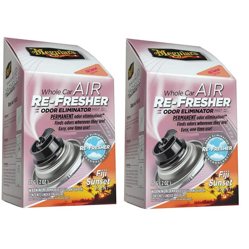 2x Meguiar's Whole Car Air Freshener Odor Eliminator Fiji Sunset 59ml G201502EU Meguiar's - Bars 4 Cars