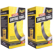 2x Meguiar's X1802EU Supreme Drying Towel Extra Large Meguire's - Bars 4 Cars