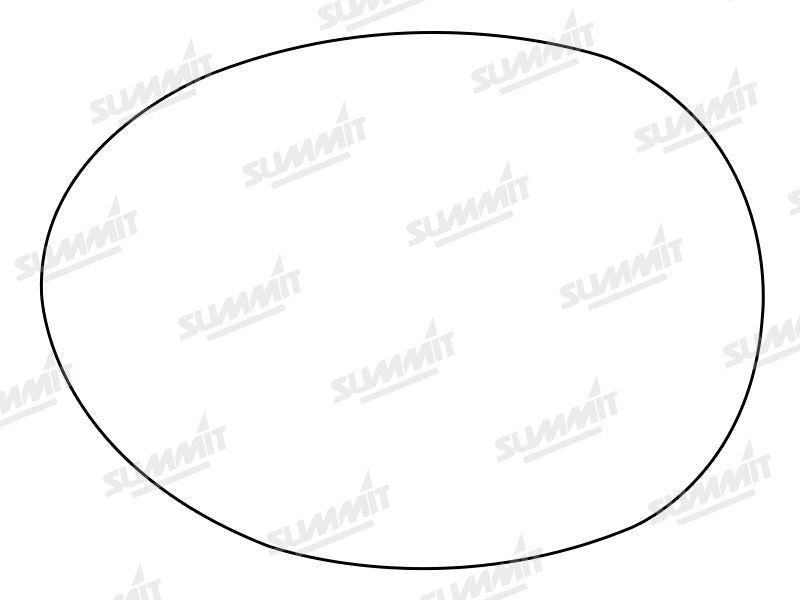 Summit Stick-On Aspheric Mirror Glass fits Mini Cooper 14 on LHS Summit - Bars 4 Cars