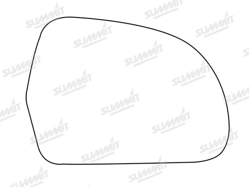 Summit Heated Base Plate With Blind Spot Mirror Glass fits Audi A4 08 to 10 RHS Summit - Bars 4 Cars