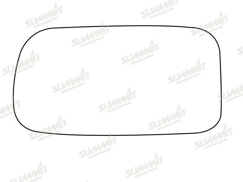 Summit Stick-On Standard Mirror Glass fits Nissan Primera LHS Summit - Bars 4 Cars