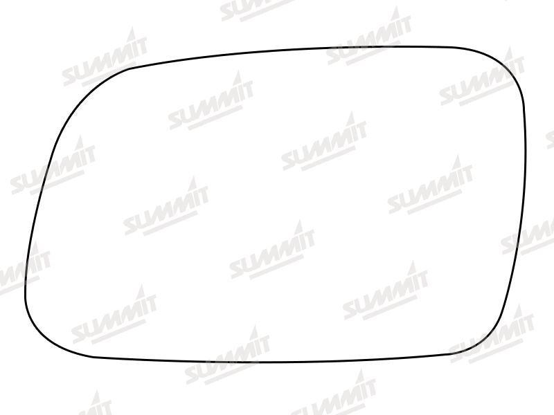 Summit Stick-On Anti Dazzle Mirror Glass fits Peugeot 407 04 on LHS Summit - Bars 4 Cars