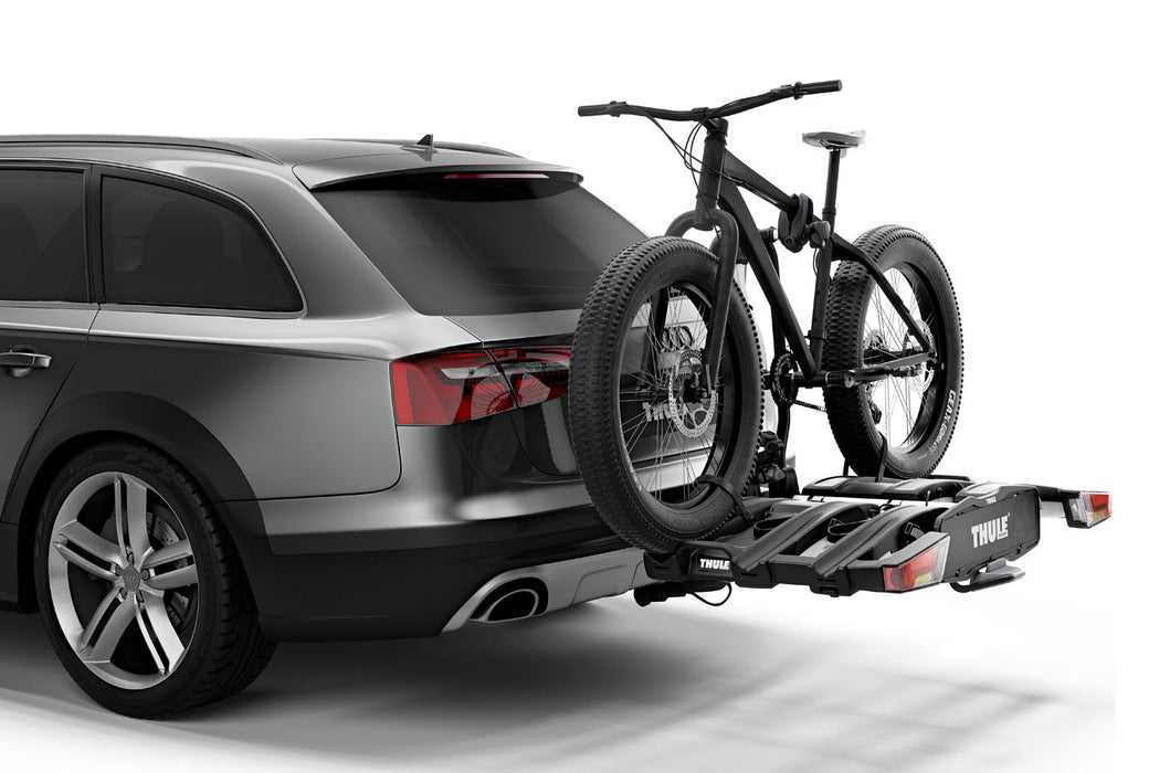 Thule EasyFold XT three-bike platform towbar bike rack black/aluminium Towbar bike rack