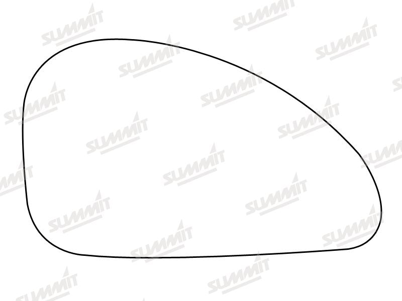 Summit Stick-On Standard Mirror Glass fits Ford Cougar RHS Summit - Bars 4 Cars