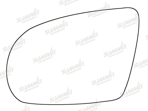 Summit Stick-On Standard Mirror Glass fits Audi A8 11 to 14 LHS Summit - Bars 4 Cars