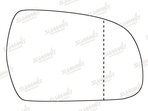 Summit Stick-On Standard Mirror Glass fits Audi A5 11 on RHS Summit - Bars 4 Cars