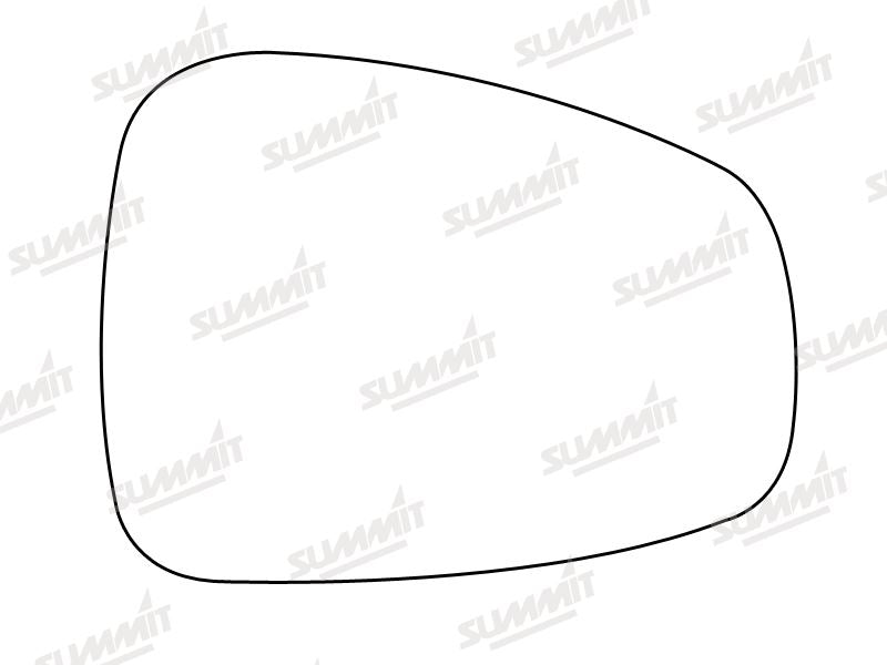 Summit Stick-On Standard Mirror Glass fits Alfa Romeo 159 06 on RHS Summit - Bars 4 Cars