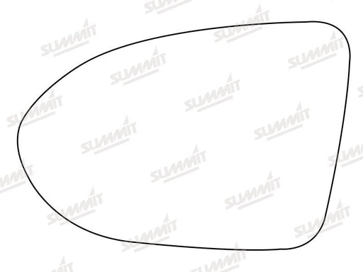 Summit Stick-On Aspheric Mirror Glass fits VW Passat 15 on LHS Summit - Bars 4 Cars