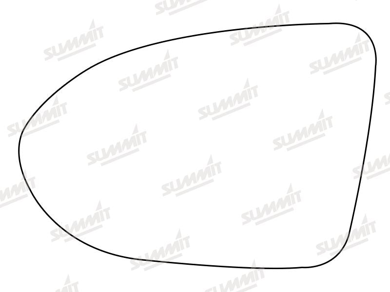 Summit Stick-On Aspheric Mirror Glass fits VW Passat 15 on LHS Summit - Bars 4 Cars