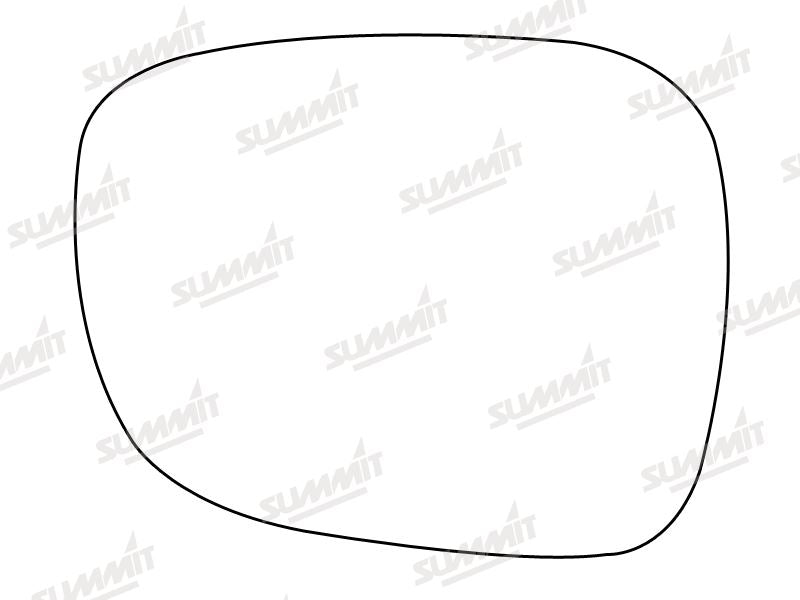 Summit Stick-On Standard Mirror Glass fits BMW X1 X3 10 on LHS Summit - Bars 4 Cars