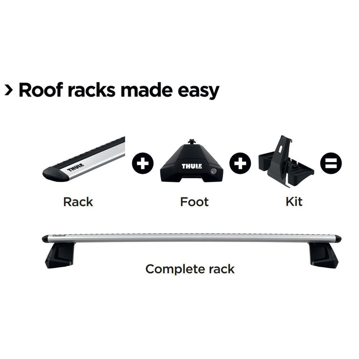 Thule ProBar Evo Roof Bars Aluminum fits Lexus LBX 2024- 5 doors with Normal Roof Thule - Bars 4 Cars