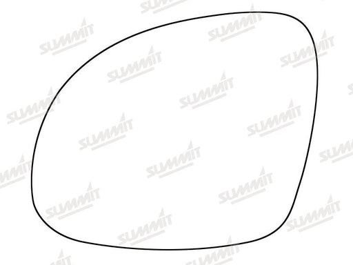Summit Stick-On Standard Mirror Glass fits VW Tiguan 07 on LHS Summit - Bars 4 Cars