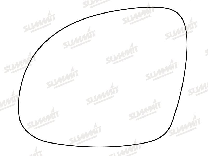 Summit Stick-On Standard Mirror Glass fits VW Tiguan 07 on LHS Summit - Bars 4 Cars