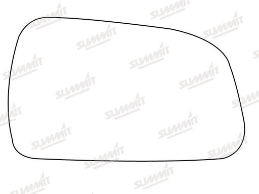 Summit Heated Base Plate With Standard Mirror Glass fits Hyundai Tucson 04 to 09 RHS Summit - Bars 4 Cars