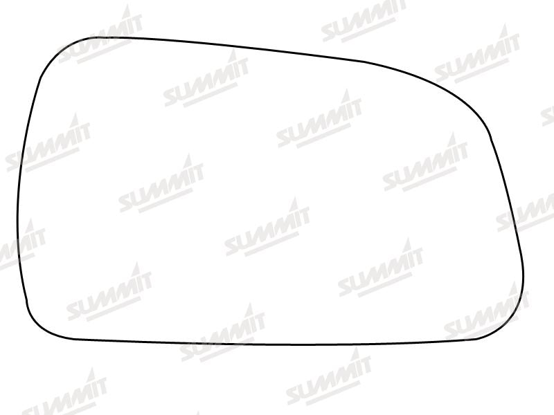 Summit Heated Base Plate With Standard Mirror Glass fits Hyundai Tucson 04 to 09 RHS Summit - Bars 4 Cars