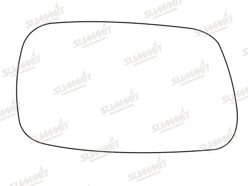 Summit Stick-On Standard Mirror Glass fits Toyota Avensis 97 to 02 LHS Summit - Bars 4 Cars