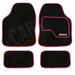 Sakura VR Cerise Embroidered Edging Car Mat Set (Front & Rear) Universal Sakura - Bars 4 Cars