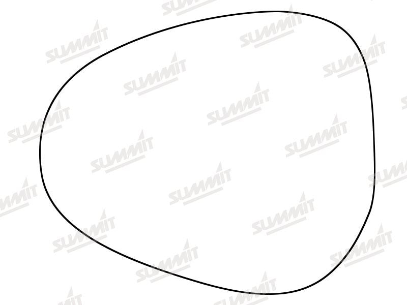 Summit Stick-On Standard Mirror Glass fits Lancia Ypsilon 10 on LHS Summit - Bars 4 Cars