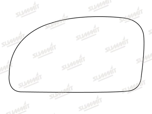 Summit Stick-On Standard Mirror Glass fits Hyundai Getz LHS Summit - Bars 4 Cars