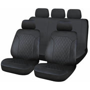 Sakura Leatherette Front & Rear Car Van Seat Covers with Quilted pattern Sakura - Bars 4 Cars