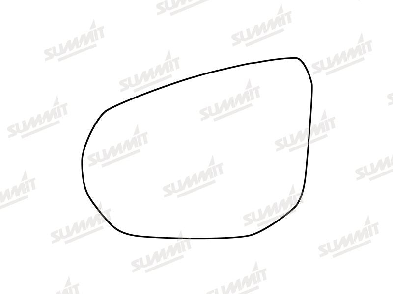 Summit Stick-On Aspheric Mirror Glass fits Audi Q2 16 on LHS Summit - Bars 4 Cars