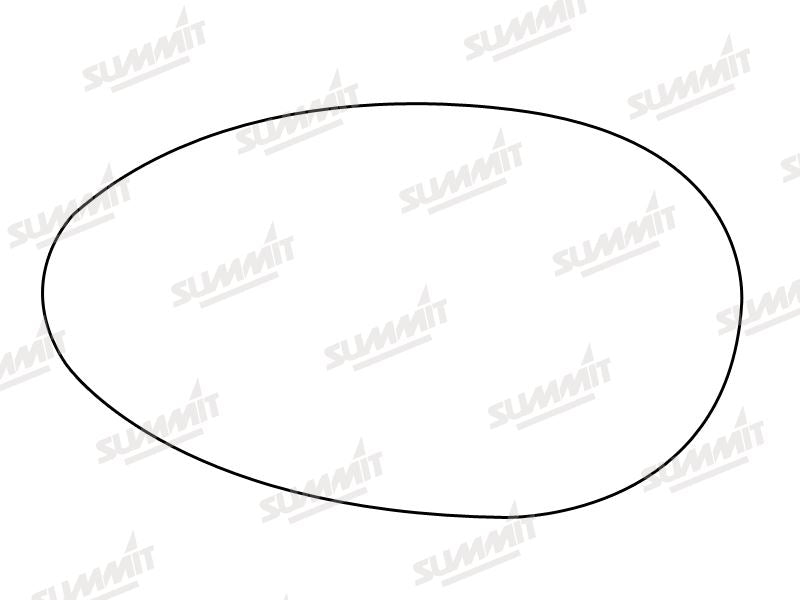 Summit Stick-On Standard Mirror Glass fits Rover 25 99 on 45 00 on LHS Summit - Bars 4 Cars