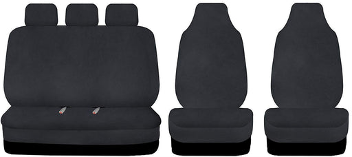 Sakura Full Set Universal Black Waterproof Durable Car Seat Covers Protectors Sakura - Bars 4 Cars