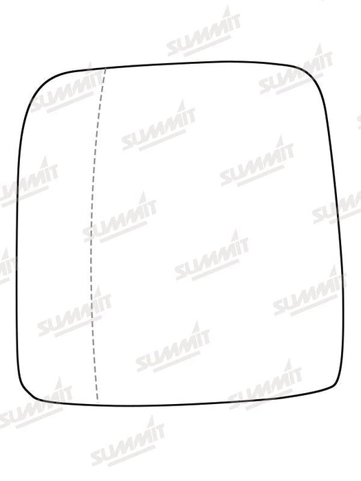Summit Stick-On Commercial Mirror Glass fits Renault Trafic 16 On LHS Summit - Bars 4 Cars