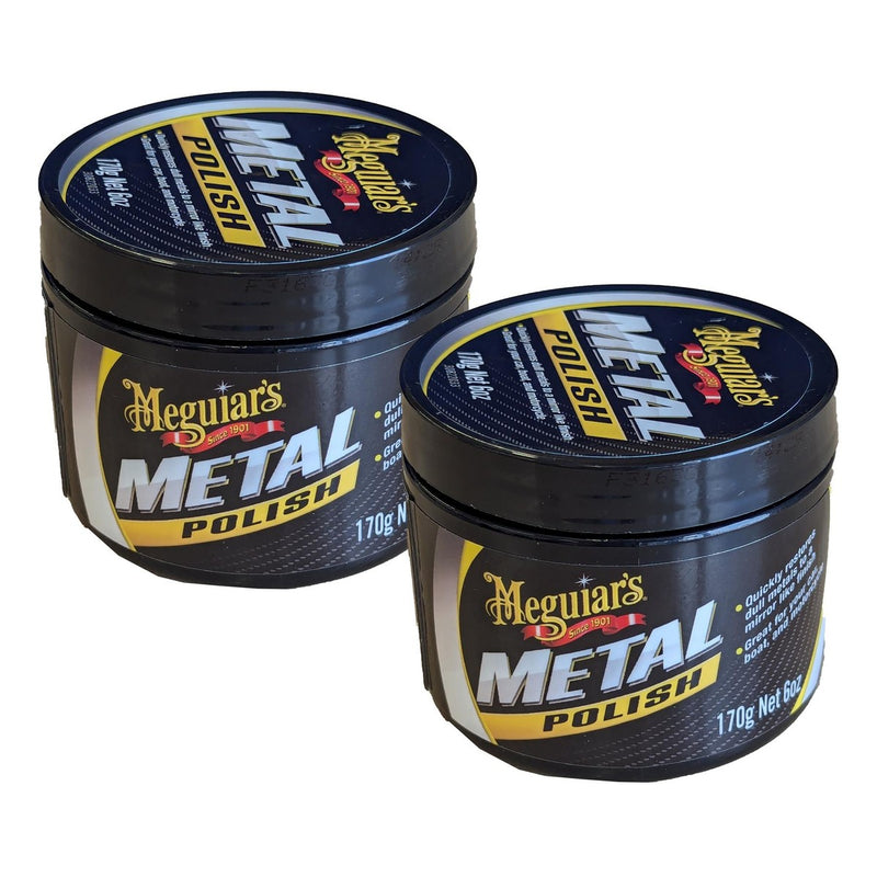 2x Meguiar's G1211600EU All Metal Polish 170g Meguiar's - Bars 4 Cars