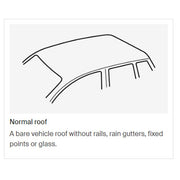Thule ProBar Evo Roof Bars Aluminum fits Hyundai Tucson (Glass Roof) 2015-2021 SUV 5-dr with Normal Roof Thule - Bars 4 Cars
