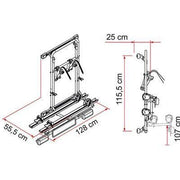 Fiamma Carry Bike 200DJ Fiat Ducato Pre 06 2 Bike Cycle Carrier Fiamma - Bars 4 Cars