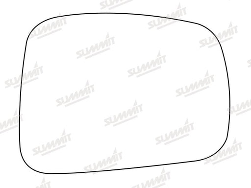 Summit Stick-On Aspheric Mirror Glass fits Honda FR - V 04 to 10 RHS Summit - Bars 4 Cars