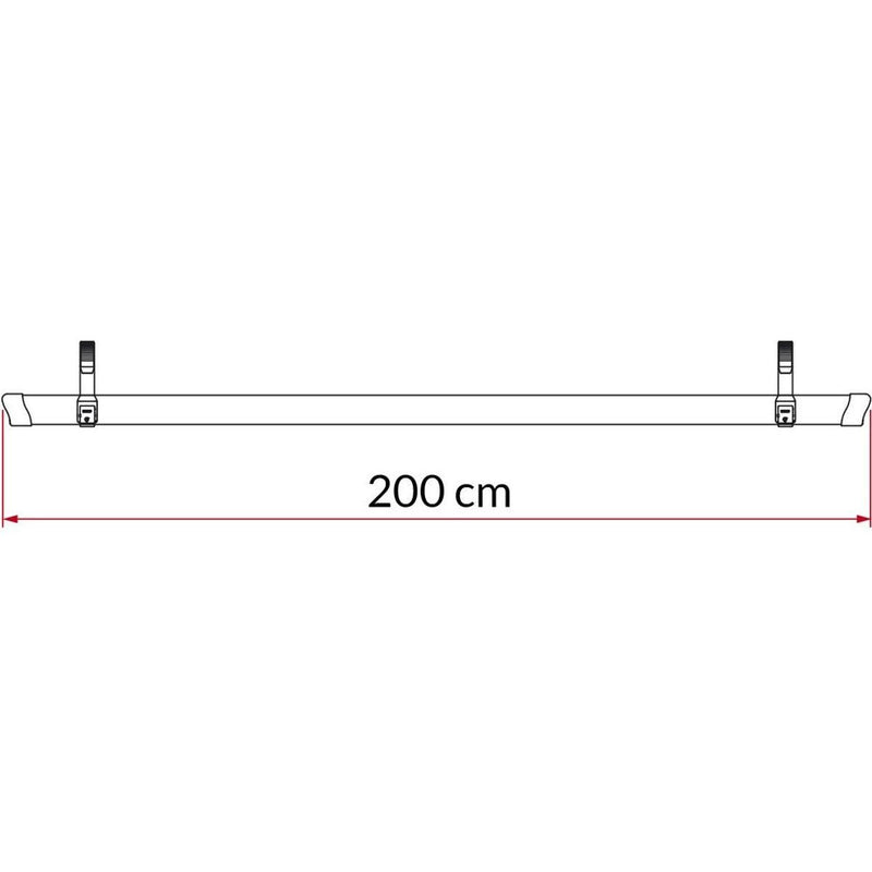 Fiamma Rail Quick 200 Red Fast & Secure Bike Transportation Fiamma - Bars 4 Cars
