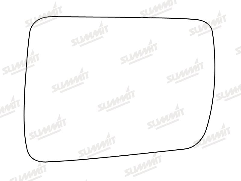 Summit Stick-On Standard Mirror Glass fits Chrysler Cherokee LHS Summit - Bars 4 Cars