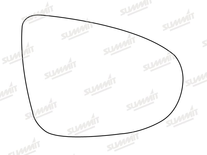 Summit Stick-On Standard Mirror Glass fits VW Golf 08 on RHS Summit - Bars 4 Cars