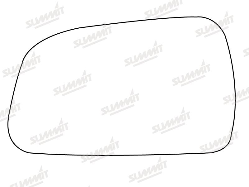 Summit Heated Base Plate With Standard Mirror Glass fits Hyundai Tucson 04 to 09 LHS Summit - Bars 4 Cars