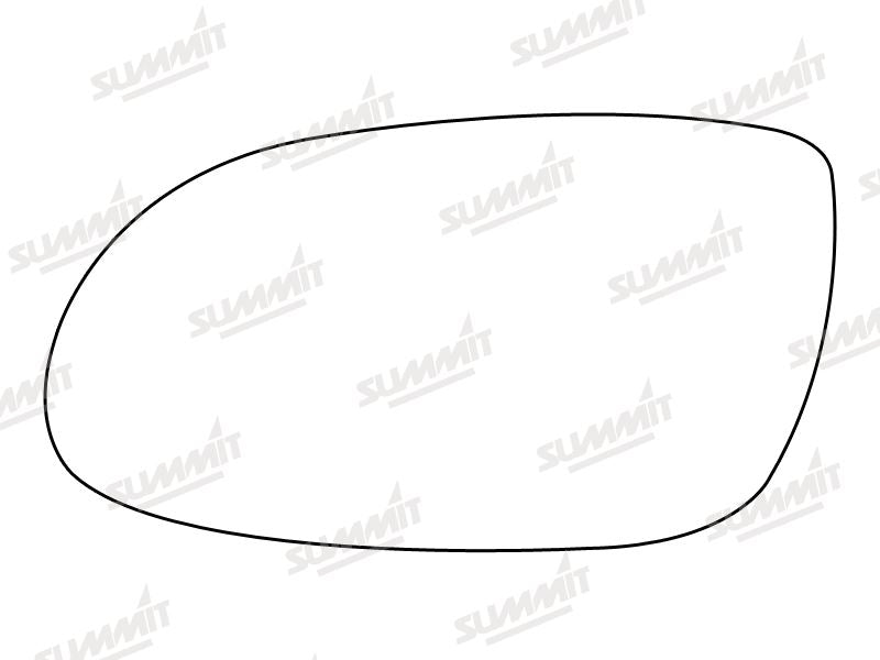 Summit Stick-On Standard Mirror Glass fits Mercedes A Class 98 on LHS Summit - Bars 4 Cars
