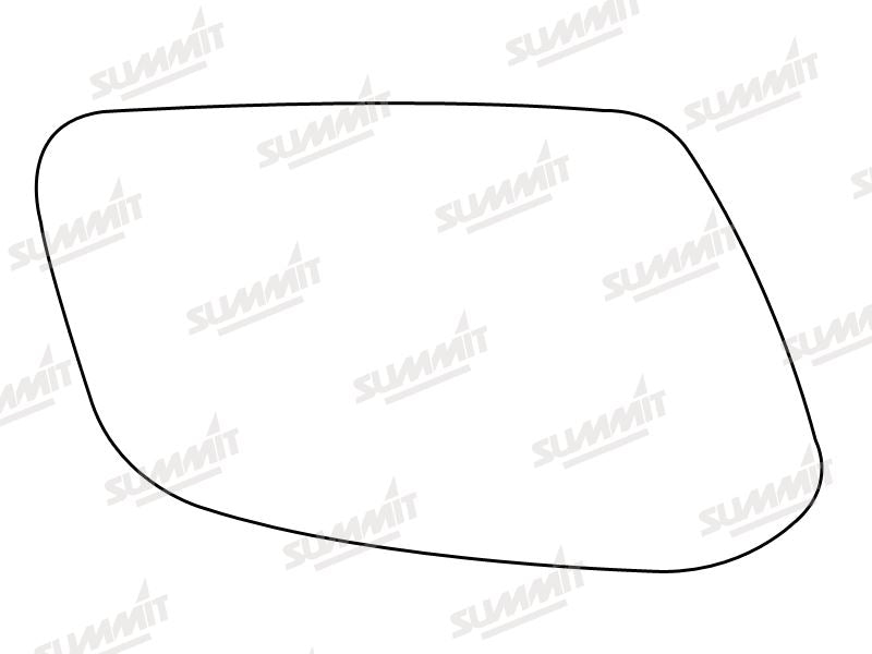 Summit Stick-On Standard Mirror Glass fits Citroen XM 94 on RHS Summit - Bars 4 Cars