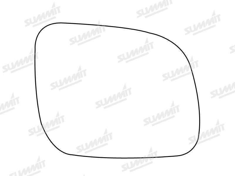 Summit Stick-On Standard Mirror Glass fits VW Lupo 99 on Polo 00 on RHS Summit - Bars 4 Cars