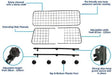 Universal Dog Guard Adjustable Safety Travel Dog Pet Car Mesh Barrier Streetwize - Bars 4 Cars
