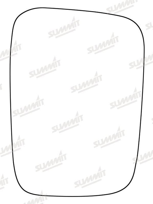 Summit Stick-On Standard Mirror Glass fits Isuzu Trooper LHS Summit - Bars 4 Cars