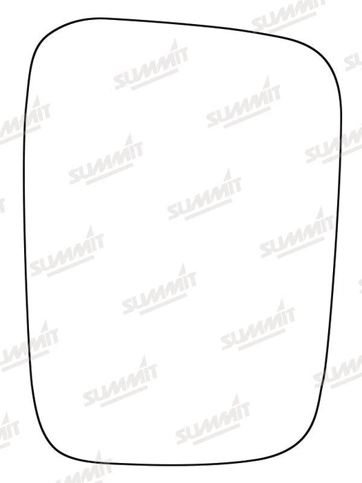 Summit Stick-On Standard Mirror Glass fits Isuzu Trooper LHS Summit - Bars 4 Cars