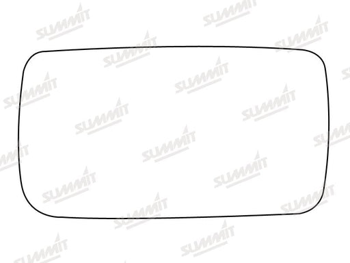 Summit Stick-On Standard Mirror Glass fits Ford Escort Estate Orion LHS Summit - Bars 4 Cars