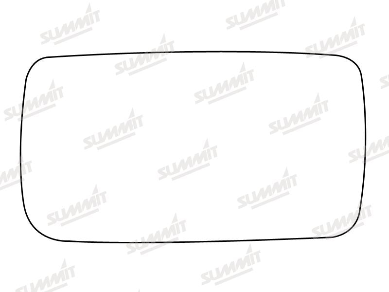 Summit Stick-On Standard Mirror Glass fits Ford Escort Estate Orion LHS Summit - Bars 4 Cars