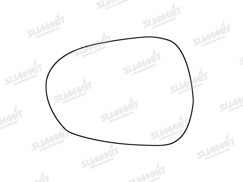 Summit Stick-On Standard Mirror Glass fits Alfa Romeo Guilia 15-20 LHS Summit - Bars 4 Cars