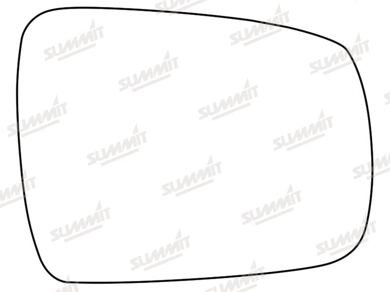 Summit Stick-On Standard Mirror Glass fits Kia Sorento 10 to 14 RHS Summit - Bars 4 Cars