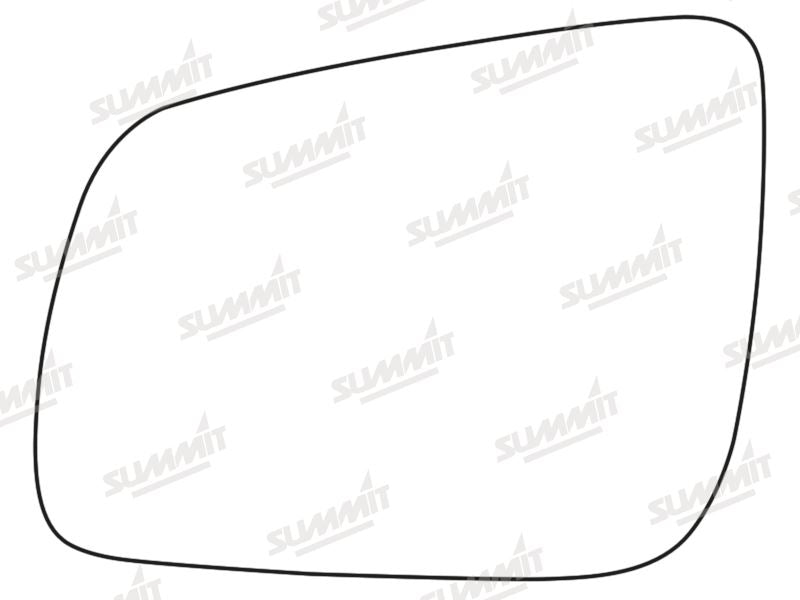 Summit Stick-On Standard Mirror Glass fits Mitsubishi Lancer LHS Summit - Bars 4 Cars